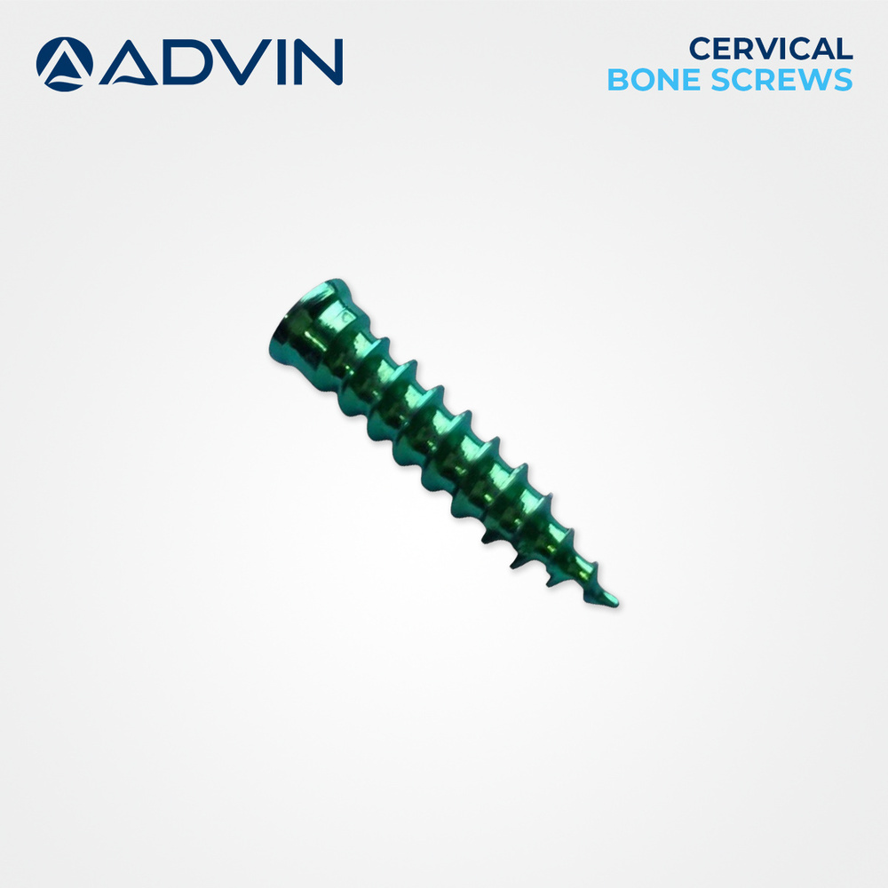 Cervical Bone Screws - Titanium Alloy, 12-24 Mm Length, 3.5-4.0 Mm Diameter, Metallic Grey | Self-tapping, Mri-compatible, Biocompatible, Corrosion-resistant