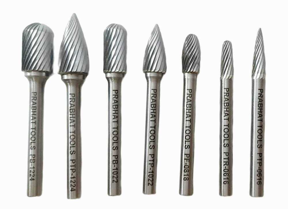 Carbide Rotary Burr Cutter - Color: Silver