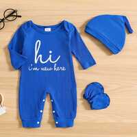 New Born Baby Romper - Color: Blue