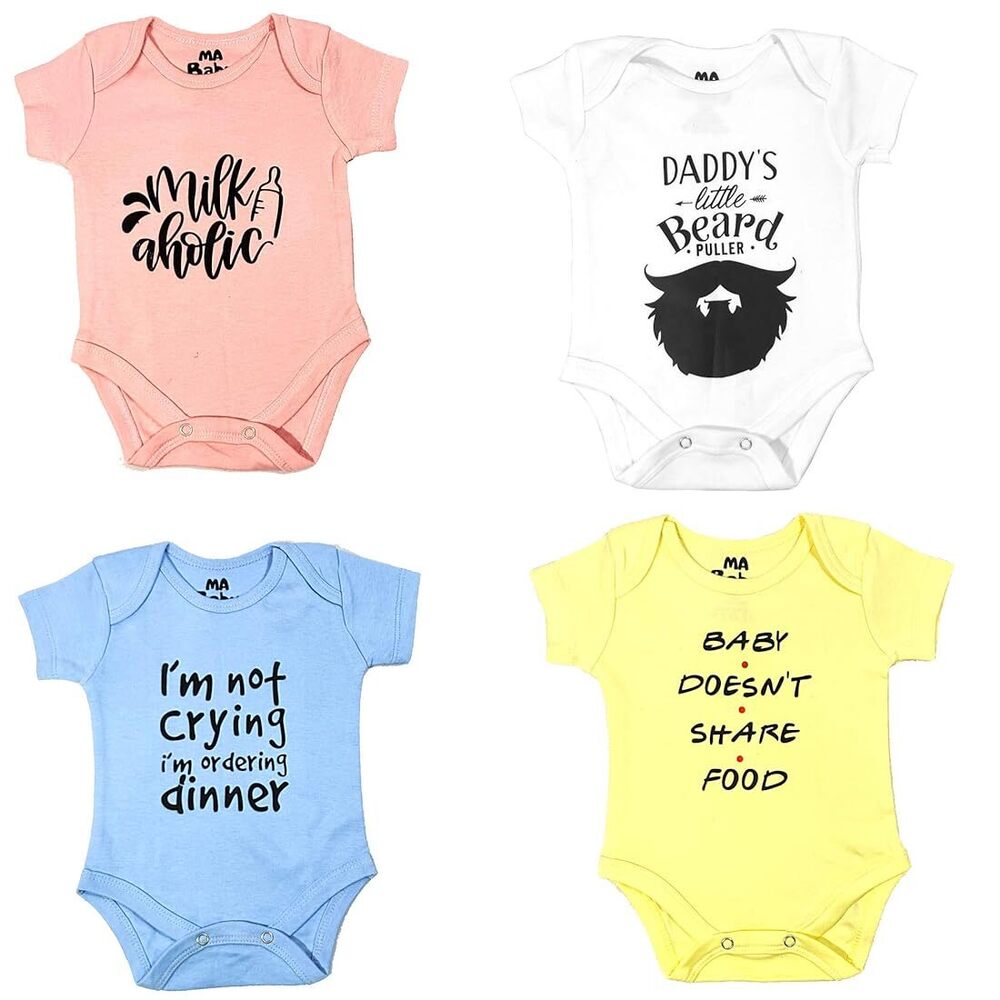 Casual Wear Baby Body Suit - Color: Multicolor