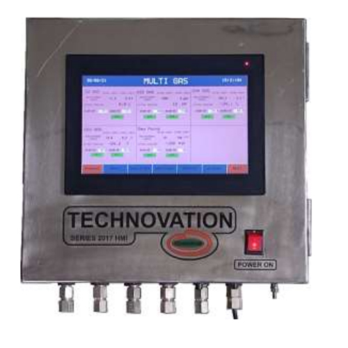 Sr-2017 Hmi Online Multi Gas Analyser With 10.1 Touch Screen Hmi - Application: Industrial