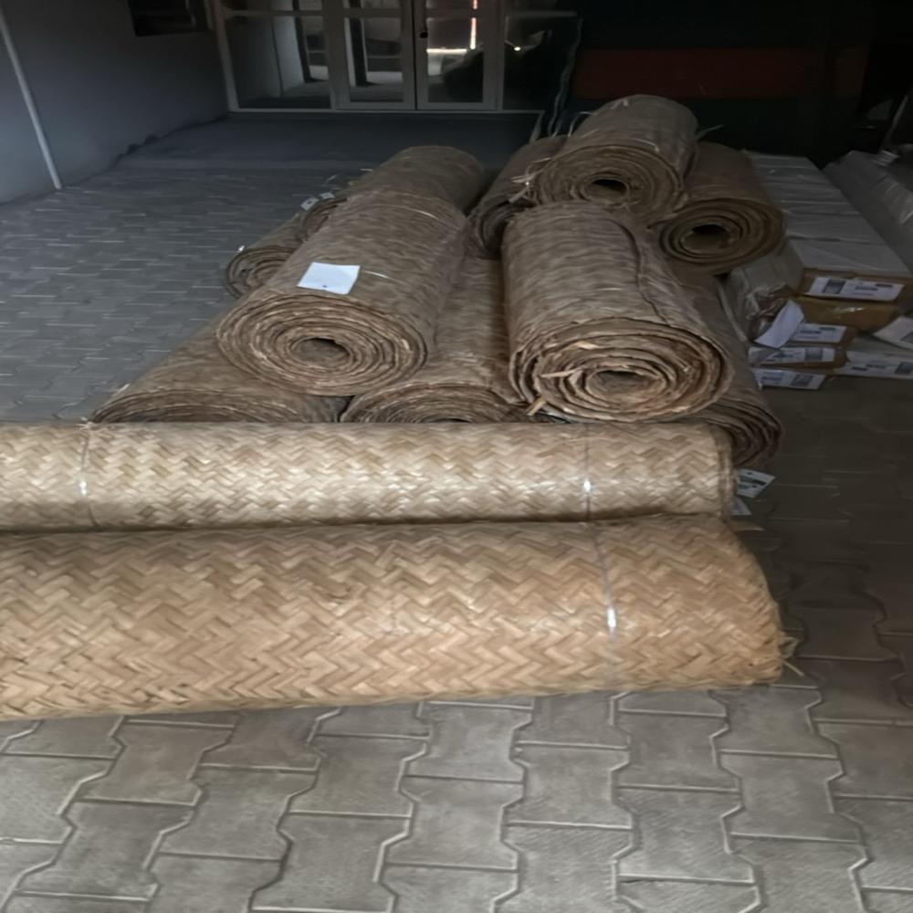 Handmade Eco-friendly Traditional Bamboo Chatai Mat For Wall & Ceiling Decoration Resort & Cafe Interiors Aesthetic Traditional - Color: Natural