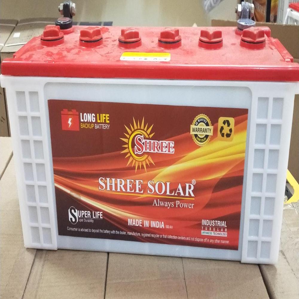 Solar Energy Batteries - Color: Red And White