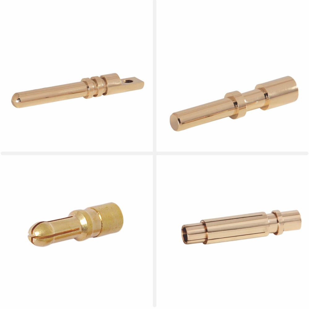 Brass Pins & Sockets - Color: Yellow