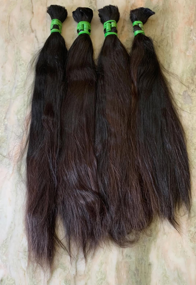 Black Straight Hair - Size: As Per Requirment