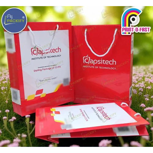 Promotional Carry Bags - Color: Red