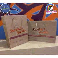 Foil Stamped  Embossed Bag - Color: Brown