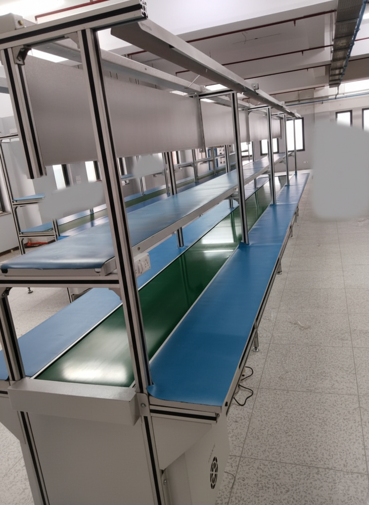 Belt Conveyor 9 Mtr. (30 ft) Double Sided Belt Conveyor