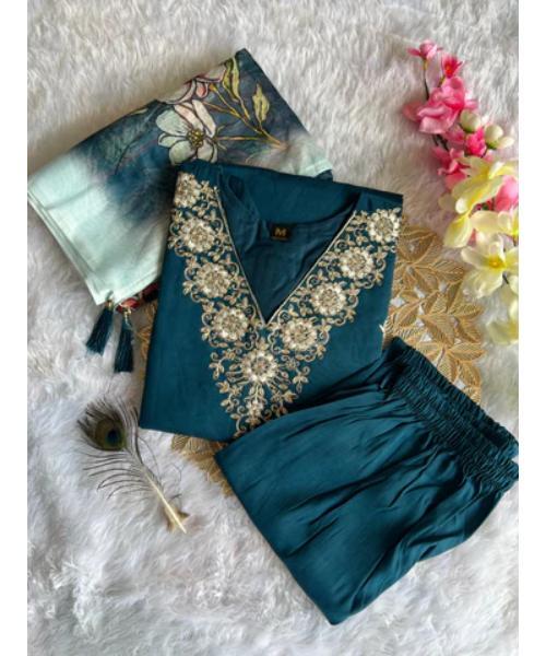 Kurti Pent Dupatta Set