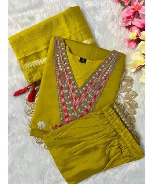 Kurti Pent Dupatta Set