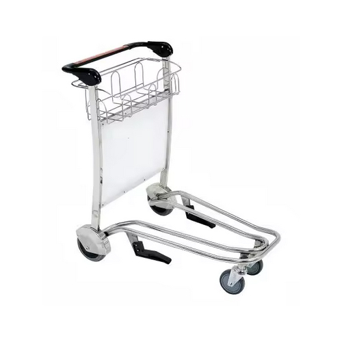 Aluminum Alloy Airport Passenger Trolley Hand Push Transport Luggage