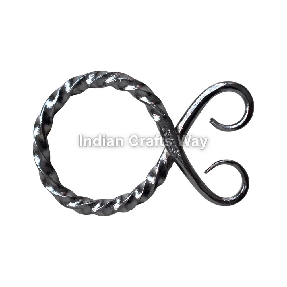 Hand Forged Medieval Silver Brooch - Dimension (l*w*h): 6.4  Centimeter (cm)