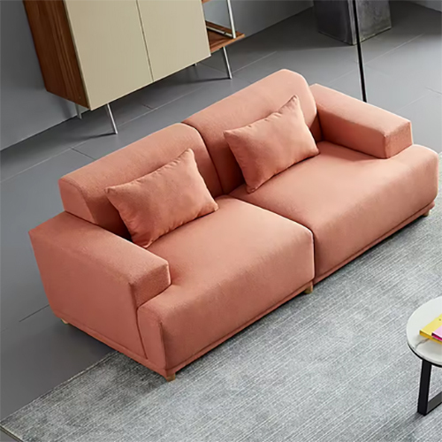 Fabric 1+2+3 Sofa Seater Villa Sofa Set Solid Wood - Color: Multicolor