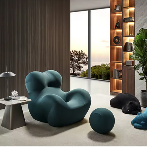 Custom Fabric Lounge Chair Design Mother Hug Soft Leisure Armchair Single Seater