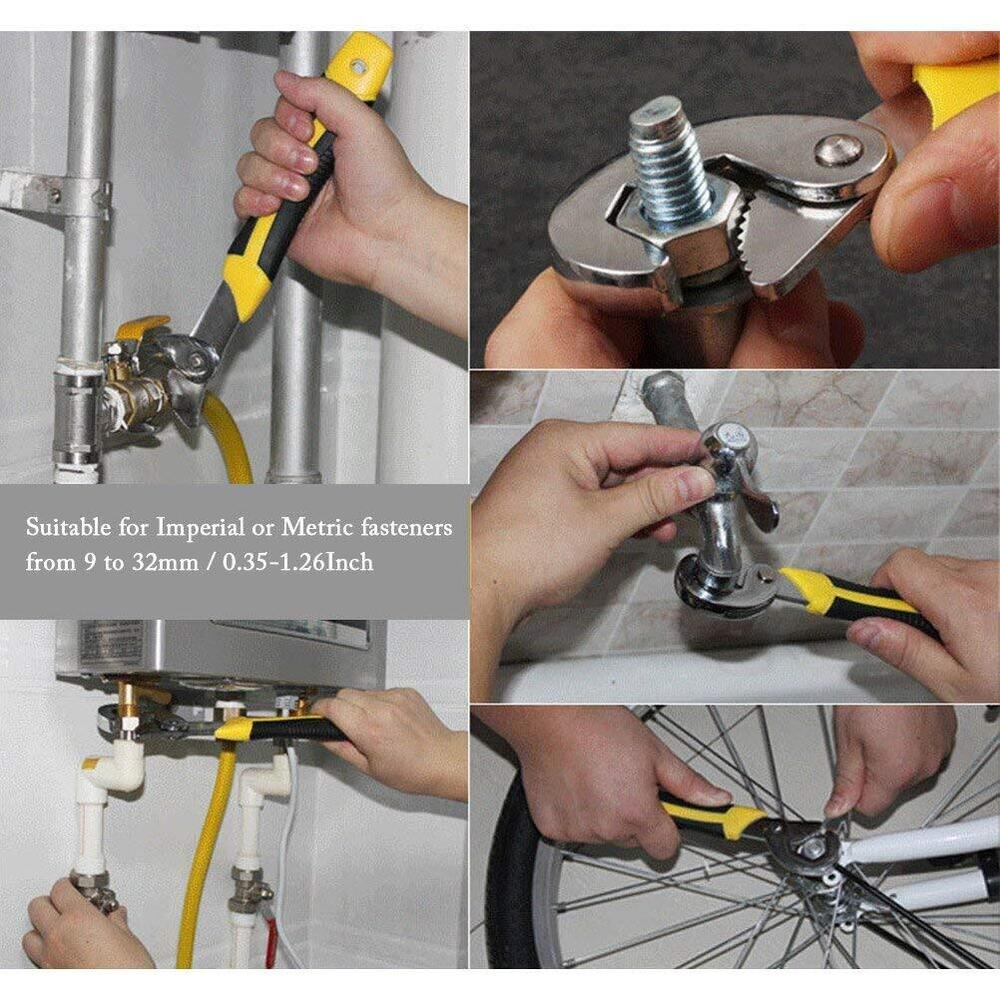 Snap And Grip Adjustable Wrench - Material: Iron