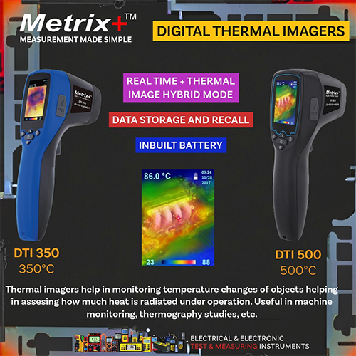 Matric Digital Thermometer - Color: Black