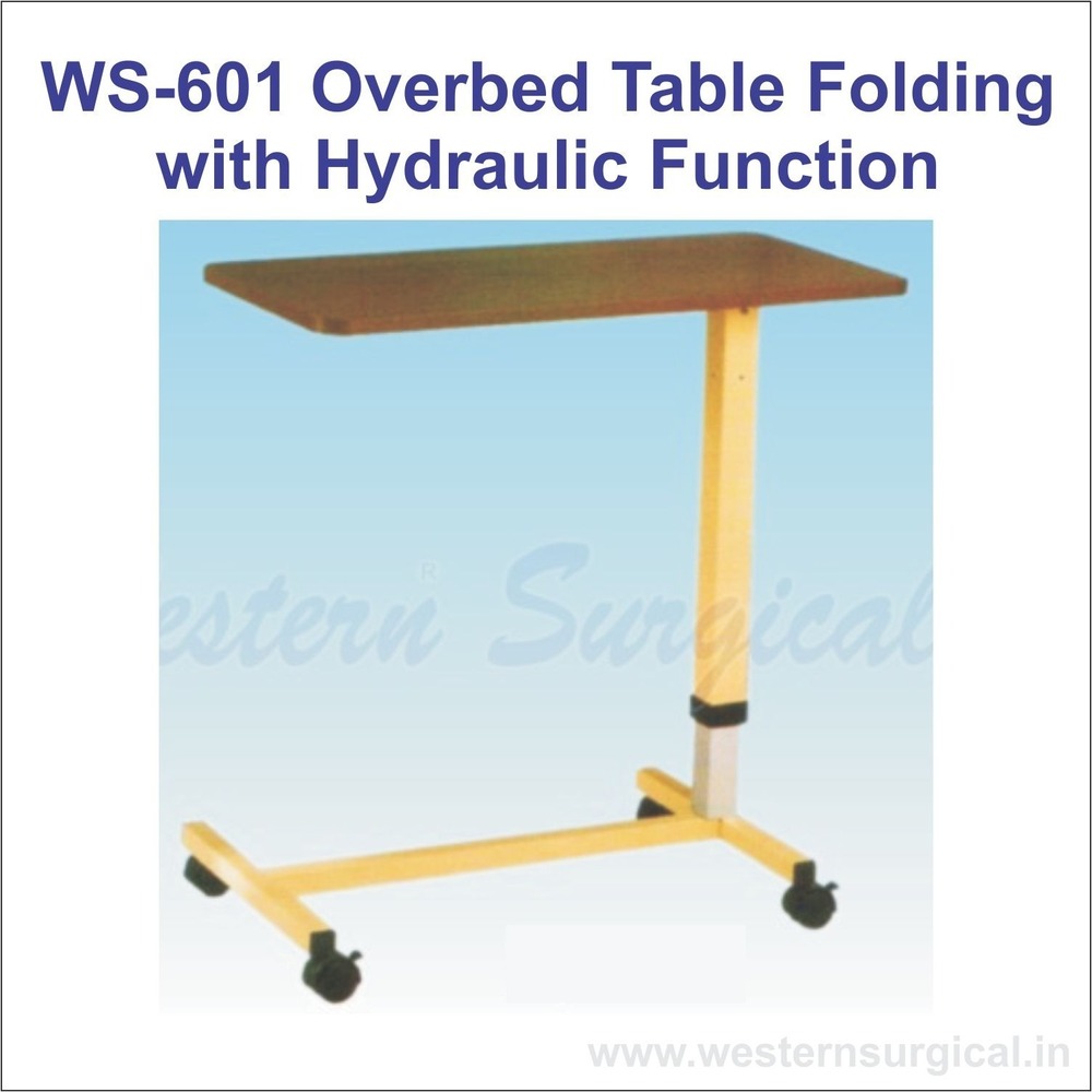Overbed Table Folding With Hydraulic  Function
