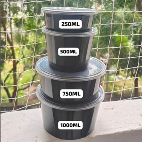 Plastic Food Container - Capacity: 250 Milliliter (Ml)