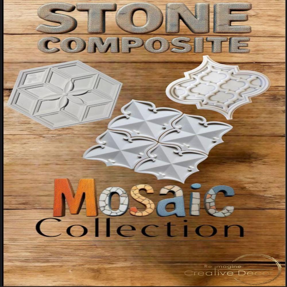Stone Textured 3d Mosaic Wall Tiles For Feature Walls & Ceilings Easy Installation & Long-lasting - Color: Mixed