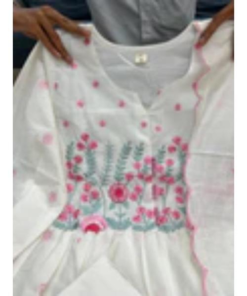 Mul Mul Cotton Kurti