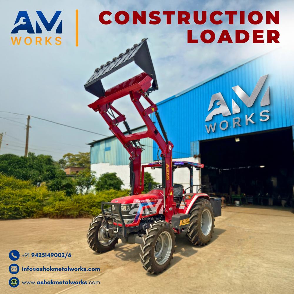 Red Industrial Front End Loader