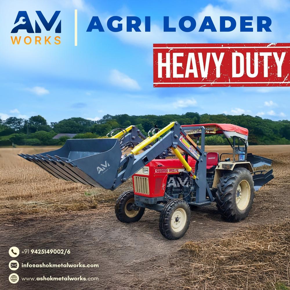 Red Industrial Front End Loader