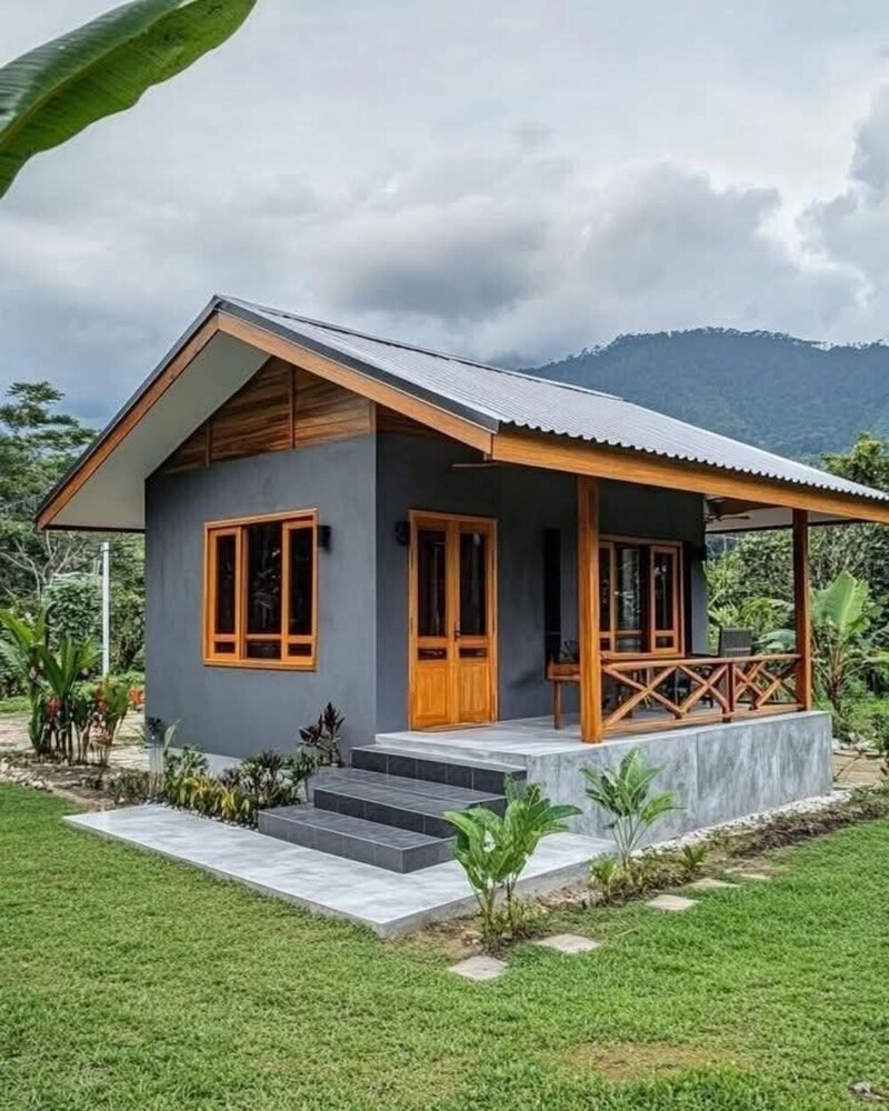 Customized Portable Cottage - Color: Brown
