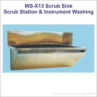 Ws-x13 Scrub Sink Scrub Station & Instrument Washing - Color: Steel