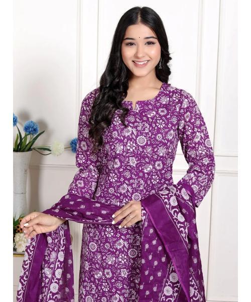 Pure Cotton Kurti & Pant with Dupatta