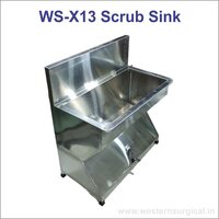 Ws-x13 Scrub Sink - Color: Silver