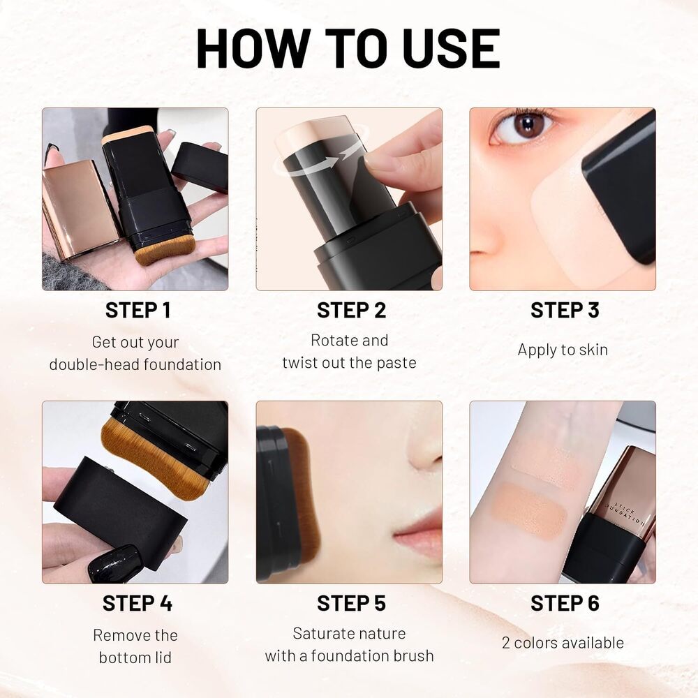2 In 1 Makeup Foundation Stick - Features: Good Quality