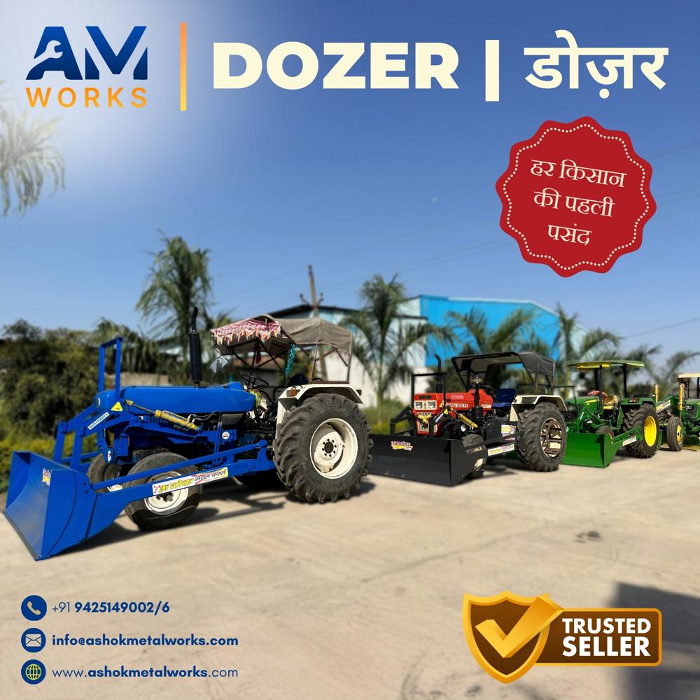 Blue Leveler Blade Mounted Tractor