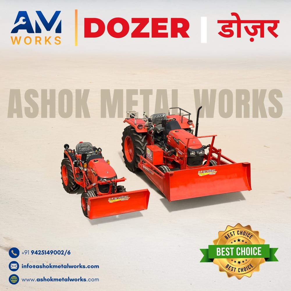 Blue Leveler Blade Mounted Tractor