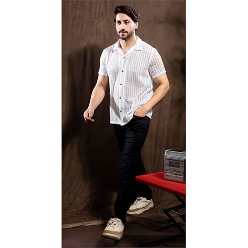 Mens Half Sleeve Shirt - Color: Different Available