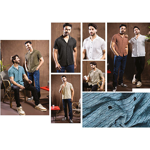 Mens Half Sleeve Shirt - Color: Different Available