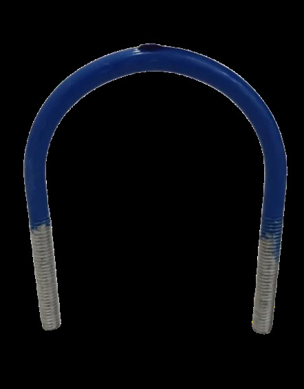 Pvc Coated U Bolt - Color: Silver And Blue