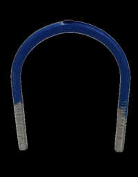 Rubber Pipe Clamps - Color: Silver