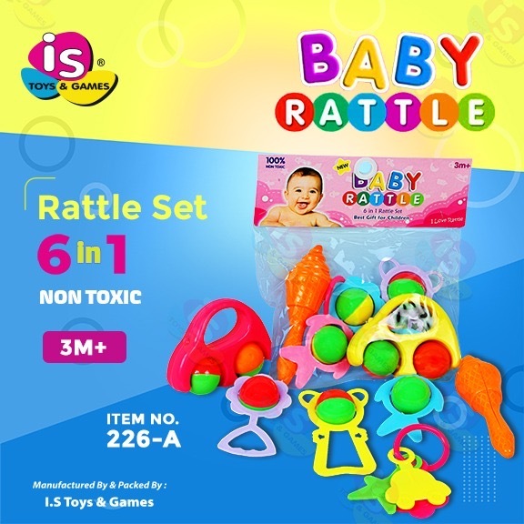 Baby Rattle Set - Color: Multicolor