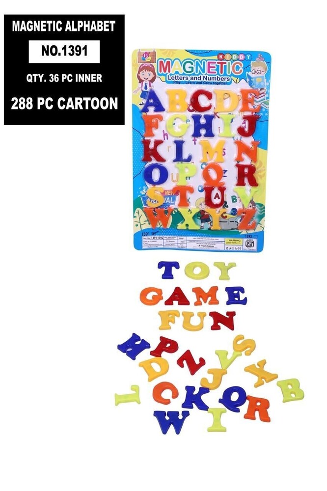 Plastic Magnetic Alphabet Letters - Color: Multicolor