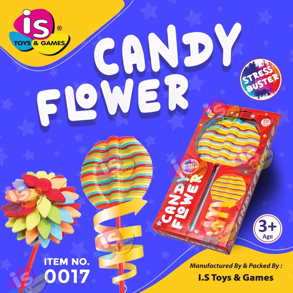 Candy Flower Toy Stress Buster - Color: Multicolor