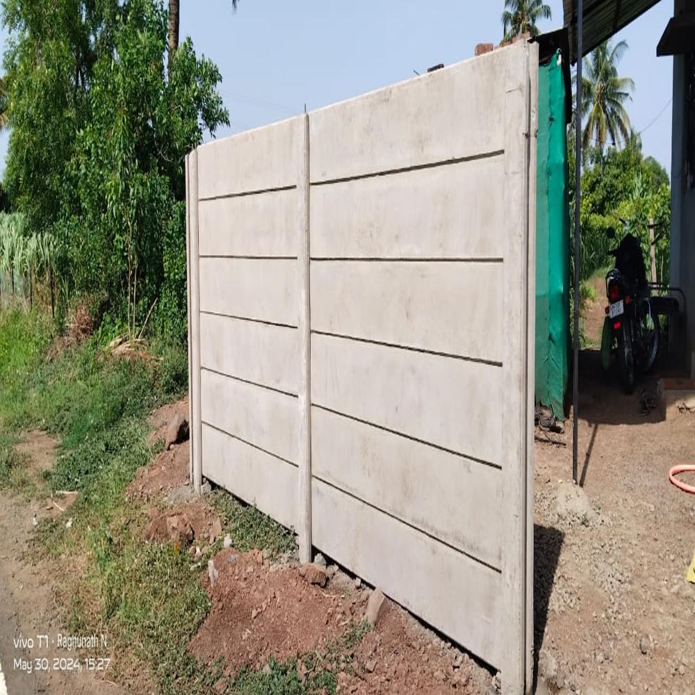 Solar Project Boundary Wall - Rcc Material, Rectangular Shape, Square Fit Surface | Ideal For House Usage Applications