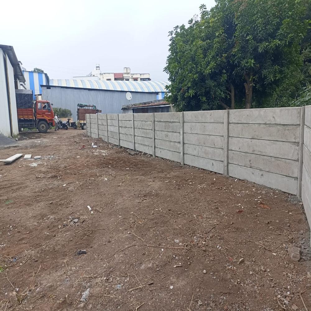 Solar Project Boundary Wall - Rcc Material, Rectangular Shape, Square Fit Surface | Ideal For House Usage Applications