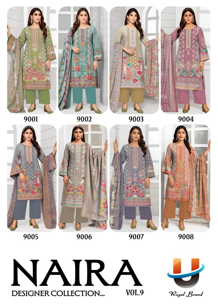 Royal Naira Vol-9  Dress Material