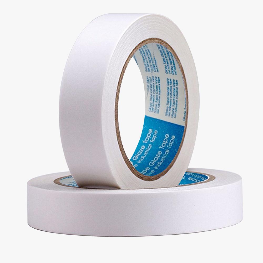 High Bounding Double Sided Tissue Tape - Non-woven Carrier, 50-500 Meter Length, White Color, 100-150 Microns Thickness | High-tack Solvent Adhesive, Invisible Bonding, Easy To Rip
