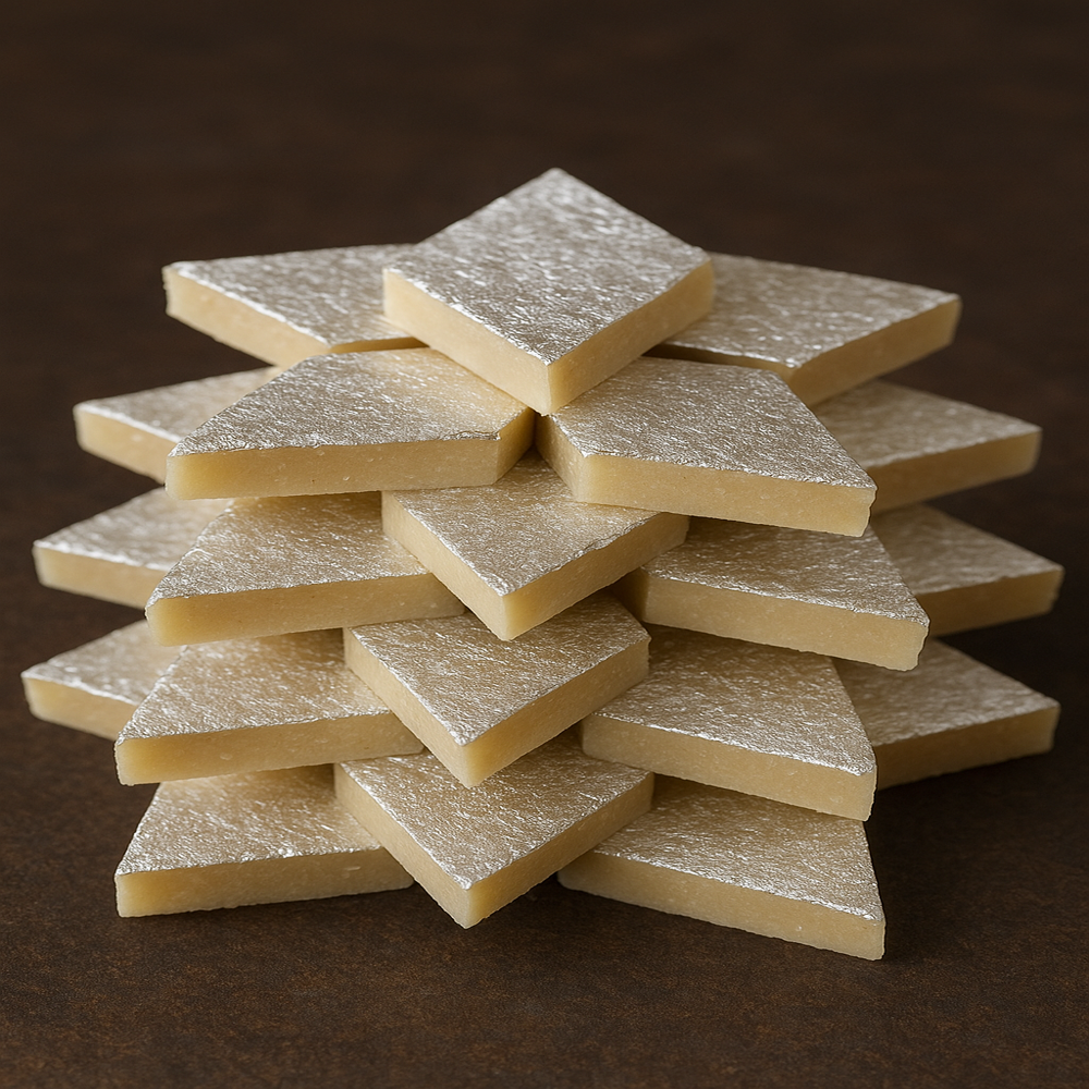 Kaju Katli Silver Paper