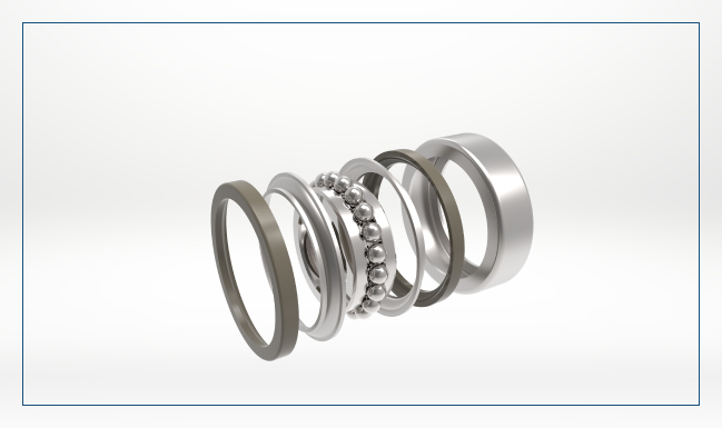 4 Point Contact Ball Bearings - Color: Silver