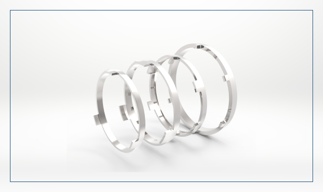 Synchronizer Ring And Set - Color: Silver