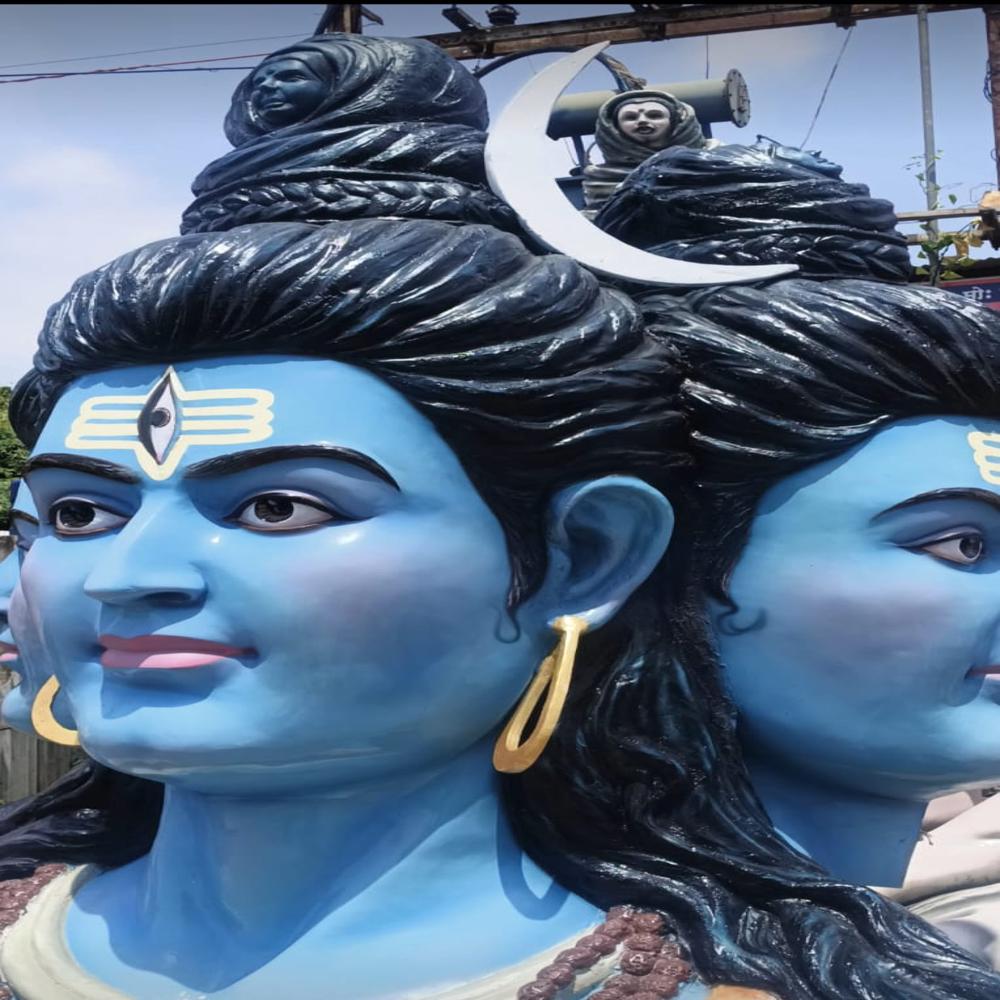 Fiber Shiva Statue - Color: Multi