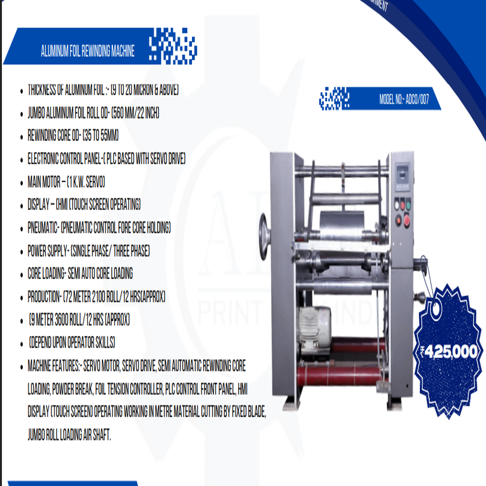 Automatic Aluminium Foil Rewinding Machines