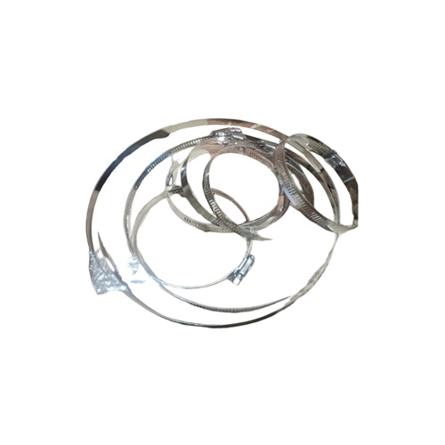 Ss Pipe Strap - Color: Silver